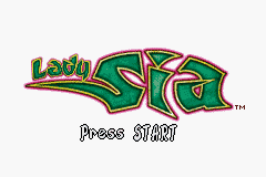 Lady Sia title screen for GameBoy Advance